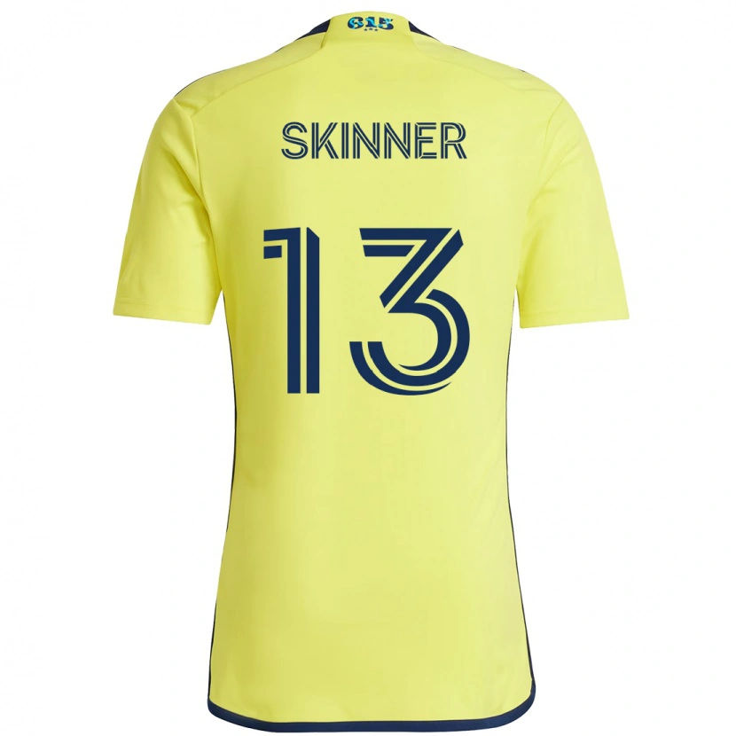 Danxen Kinderen Joey Skinner #13 Geel Marineblauw Thuisshirt Thuistenue 2025/26 T-Shirt