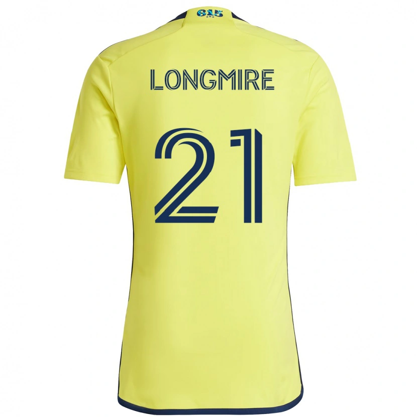 Danxen Kinderen Ahmed Longmire #21 Geel Marineblauw Thuisshirt Thuistenue 2025/26 T-Shirt