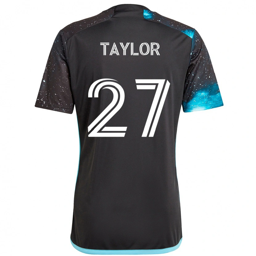 Danxen Kinderen D.j. Taylor #27 Zwart Blauw Thuisshirt Thuistenue 2025/26 T-Shirt