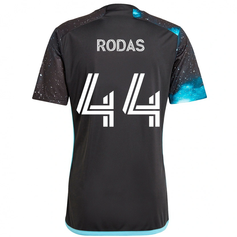 Danxen Kinderen Geremy Rodas #44 Zwart Blauw Thuisshirt Thuistenue 2025/26 T-Shirt