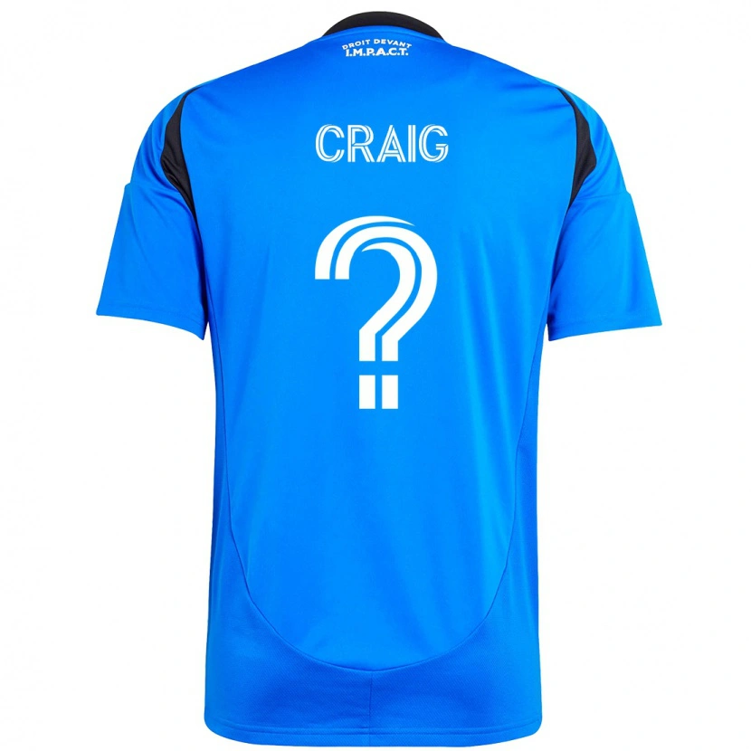 Danxen Kinderen Brandan Craig #0 Donkerblauw Zwart Thuisshirt Thuistenue 2025/26 T-Shirt