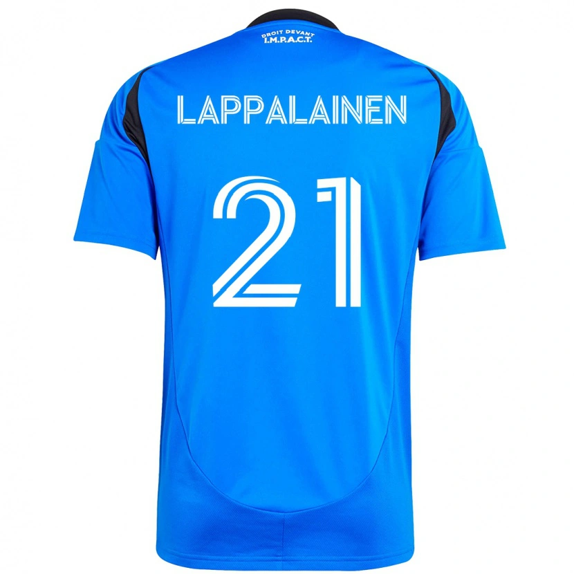 Danxen Kinderen Lassi Lappalainen #21 Donkerblauw Zwart Thuisshirt Thuistenue 2025/26 T-Shirt