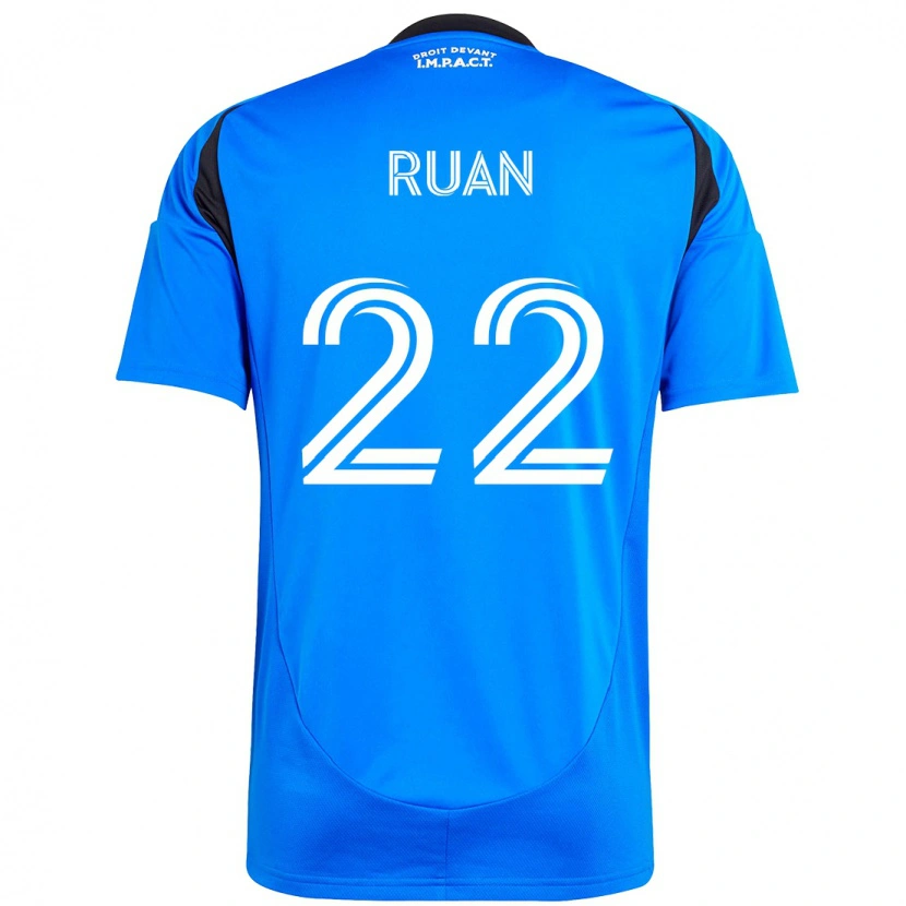 Danxen Kinderen Ruan #22 Donkerblauw Zwart Thuisshirt Thuistenue 2025/26 T-Shirt