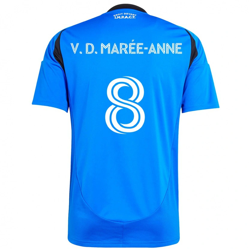 Danxen Kinderen Van Doesburg Marée-Anne #8 Donkerblauw Zwart Thuisshirt Thuistenue 2025/26 T-Shirt