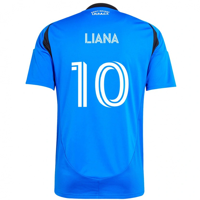 Danxen Kinderen Tarasco Liana #10 Donkerblauw Zwart Thuisshirt Thuistenue 2025/26 T-Shirt