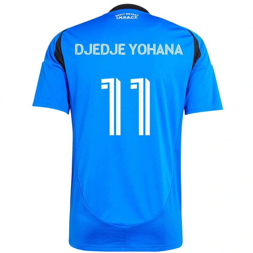 Danxen Kinderen Kabie Djedje Yohana #11 Donkerblauw Zwart Thuisshirt Thuistenue 2025/26 T-Shirt