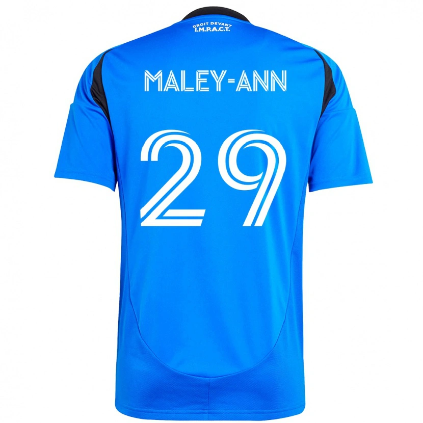 Danxen Kinderen Caron Maley-Ann #29 Donkerblauw Zwart Thuisshirt Thuistenue 2025/26 T-Shirt