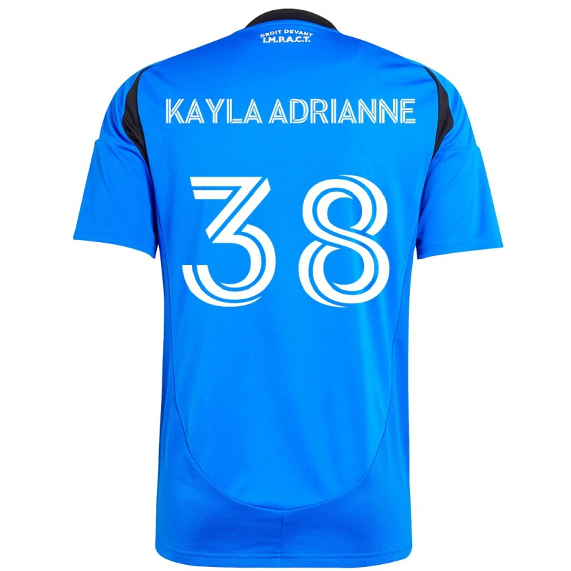 Danxen Kinderen Kamdem Kayla Adrianne #38 Donkerblauw Zwart Thuisshirt Thuistenue 2025/26 T-Shirt