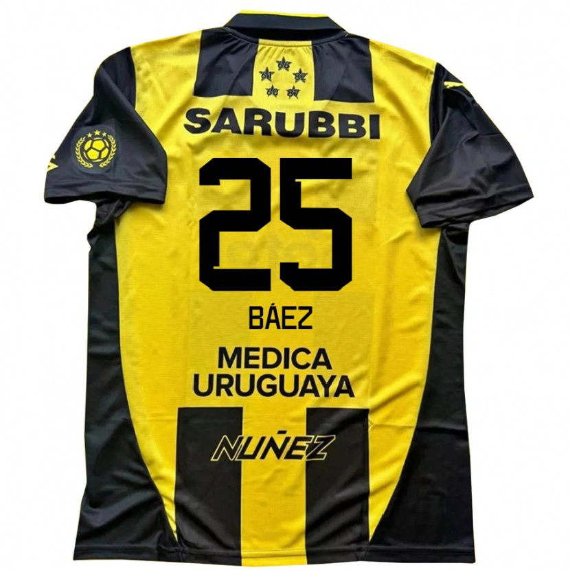 Danxen Kinderen Jaime Báez #25 Geel Zwart Thuisshirt Thuistenue 2025/26 T-Shirt