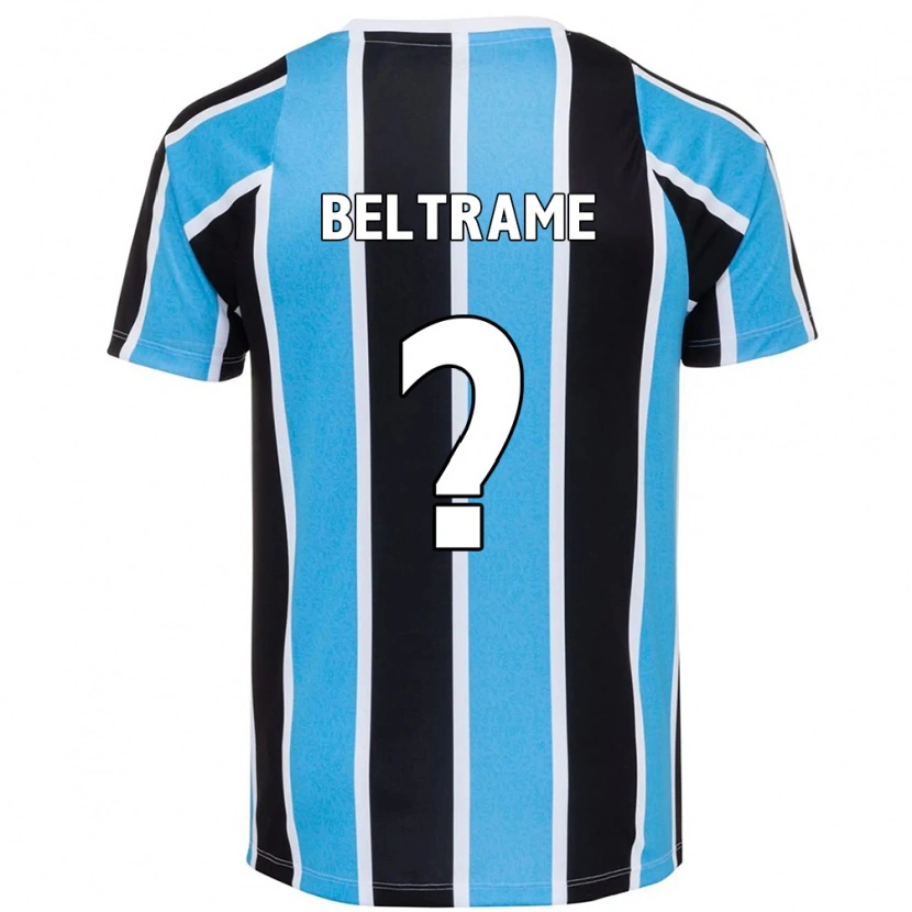 Danxen Kinderen Thiago Beltrame #0 Blauw Zwart Wit Thuisshirt Thuistenue 2025/26 T-Shirt
