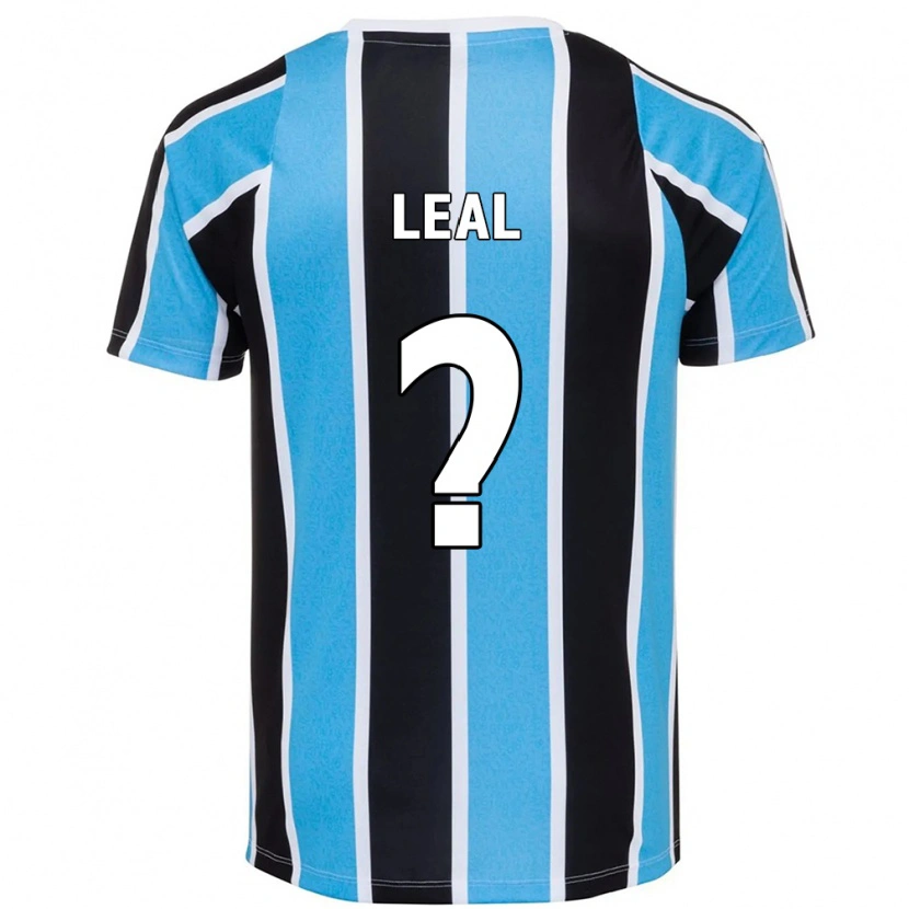 Danxen Kinderen Guilherme Leal #0 Blauw Zwart Wit Thuisshirt Thuistenue 2025/26 T-Shirt