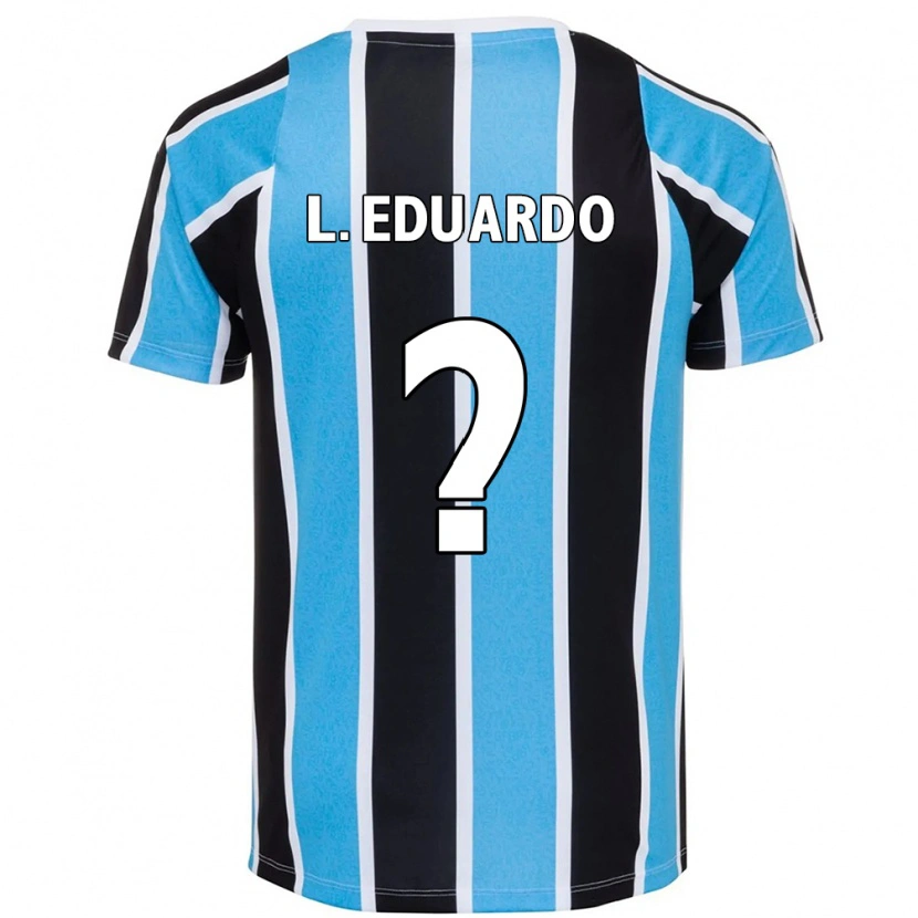 Danxen Kinderen Luis Eduardo #0 Blauw Zwart Wit Thuisshirt Thuistenue 2025/26 T-Shirt
