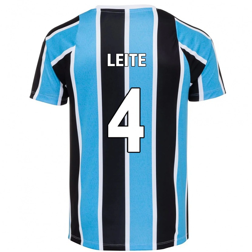 Danxen Kinderen Paulo Henrique Leite #4 Blauw Zwart Wit Thuisshirt Thuistenue 2025/26 T-Shirt