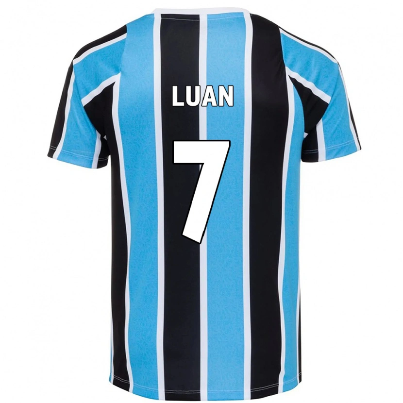 Danxen Kinderen Luan #7 Blauw Zwart Wit Thuisshirt Thuistenue 2025/26 T-Shirt