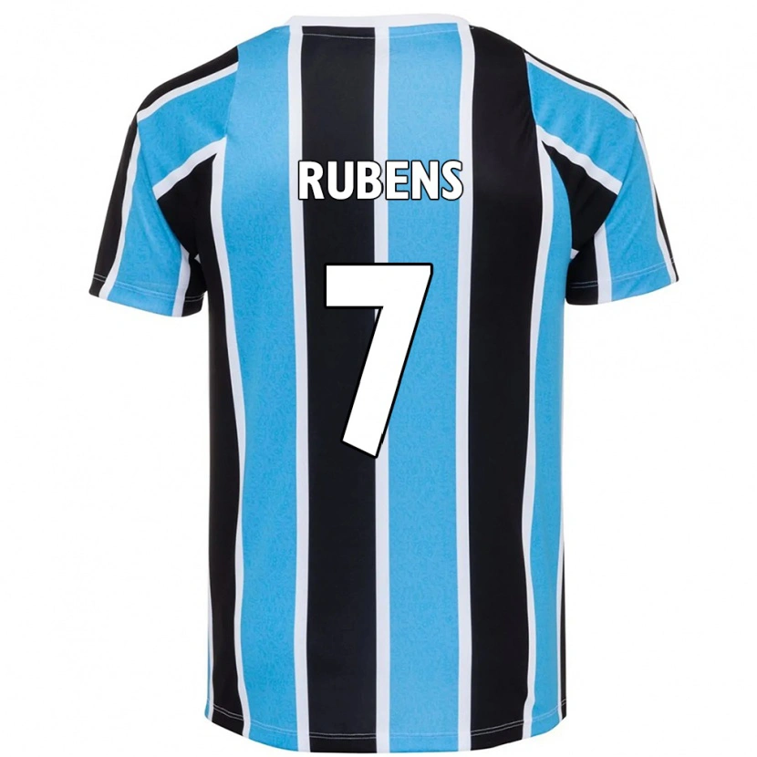 Danxen Kinderen Rubens #7 Blauw Zwart Wit Thuisshirt Thuistenue 2025/26 T-Shirt