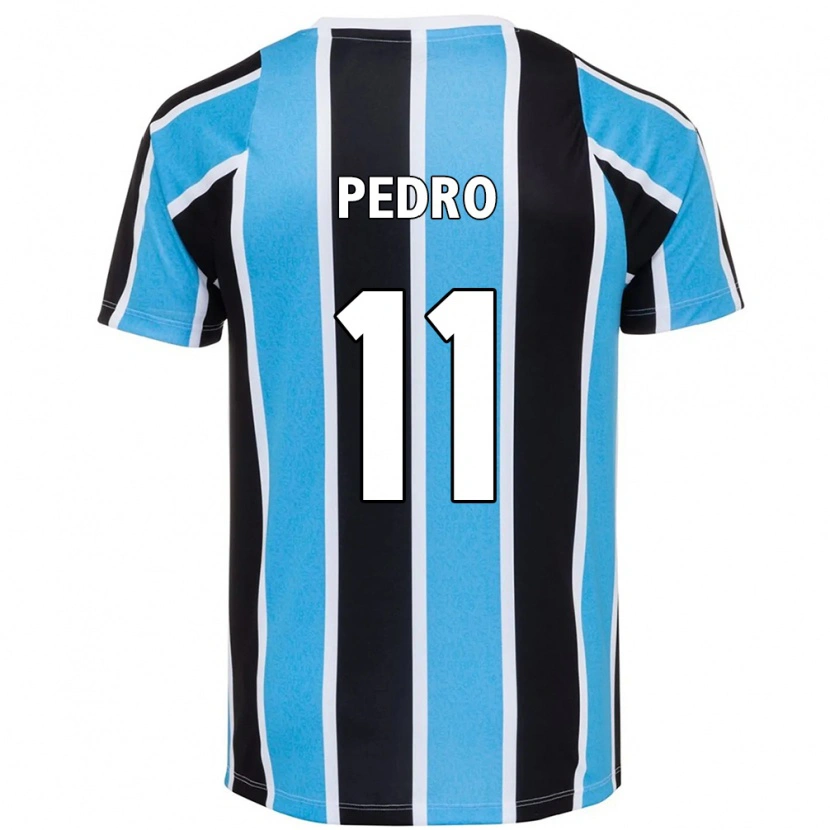 Danxen Kinderen João Pedro #11 Blauw Zwart Wit Thuisshirt Thuistenue 2025/26 T-Shirt