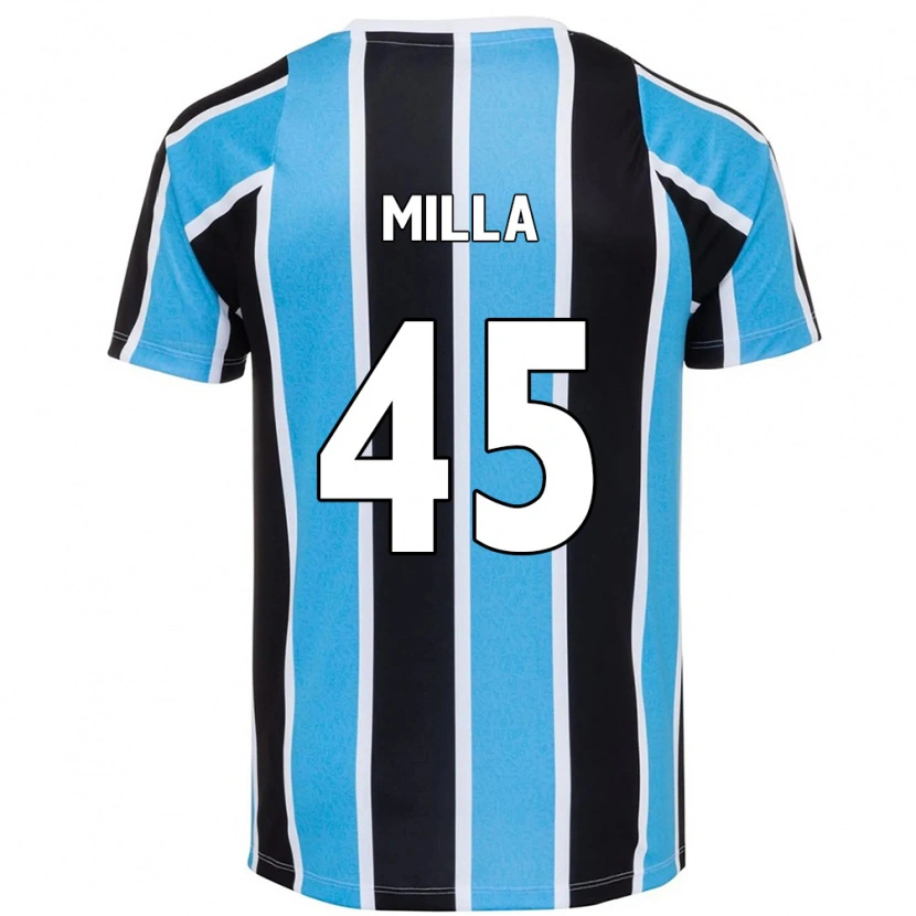 Danxen Kinderen Lucas Milla #45 Blauw Zwart Wit Thuisshirt Thuistenue 2025/26 T-Shirt