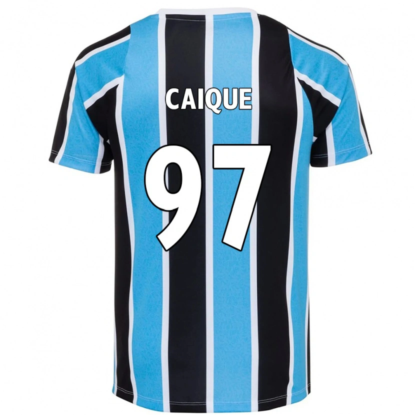 Danxen Kinderen Caíque #97 Blauw Zwart Wit Thuisshirt Thuistenue 2025/26 T-Shirt