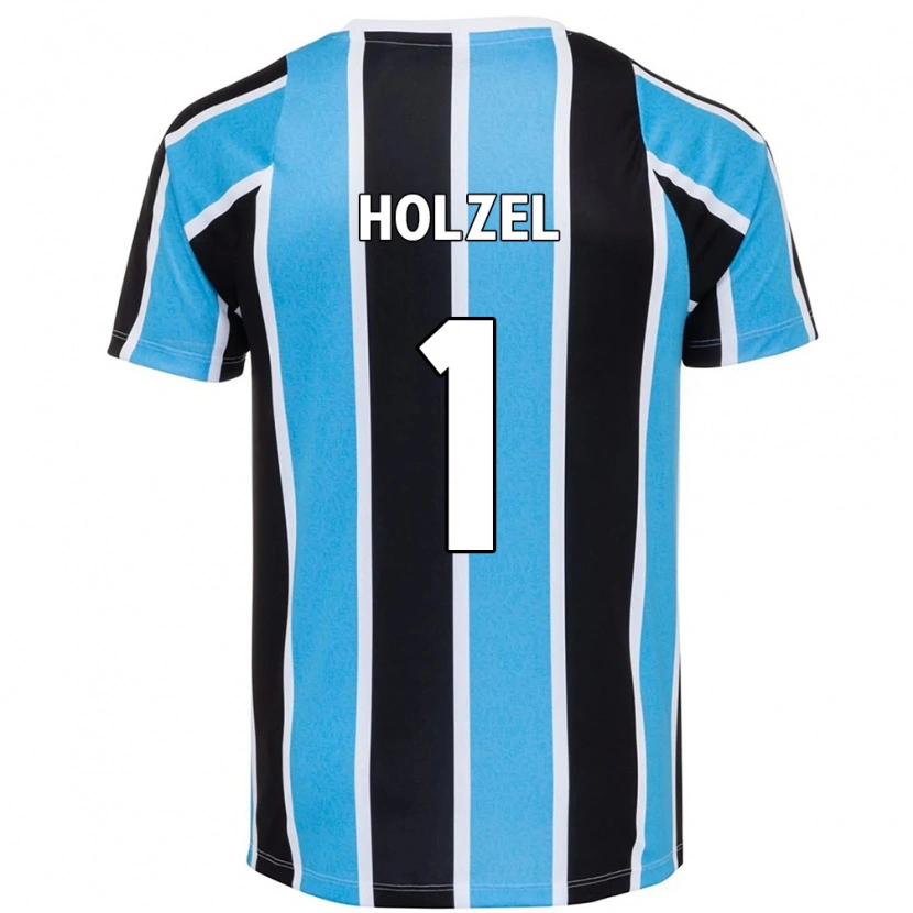 Danxen Kinderen Vivi Holzel #1 Blauw Zwart Wit Thuisshirt Thuistenue 2025/26 T-Shirt