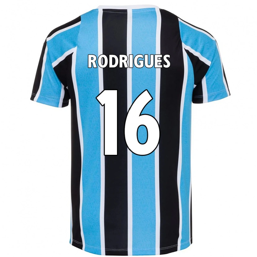 Danxen Kinderen Fernanda Garay Rodrigues #16 Blauw Zwart Wit Thuisshirt Thuistenue 2025/26 T-Shirt