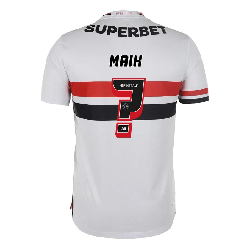 Danxen Kinderen Maik #0 Rood Zwart Wit Thuisshirt Thuistenue 2025/26 T-Shirt