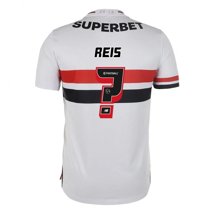 Danxen Kinderen Guilherme Reis #0 Rood Zwart Wit Thuisshirt Thuistenue 2025/26 T-Shirt