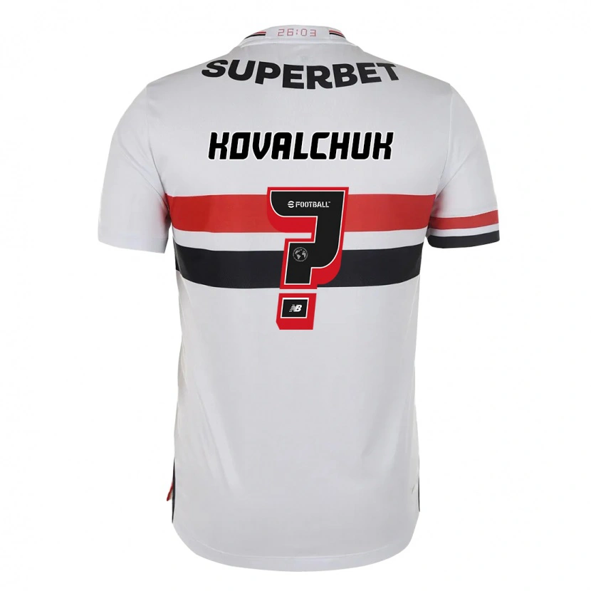Danxen Kinderen Filipp Kovalchuk #0 Rood Zwart Wit Thuisshirt Thuistenue 2025/26 T-Shirt