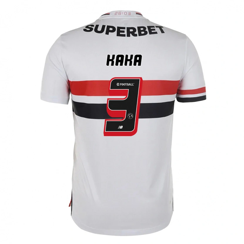 Danxen Kinderen Kaká #3 Rood Zwart Wit Thuisshirt Thuistenue 2025/26 T-Shirt