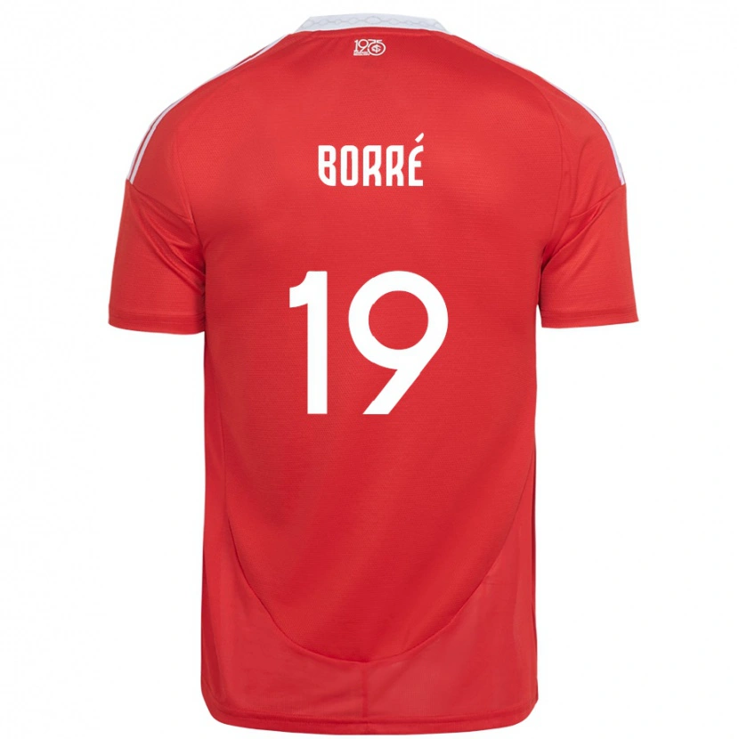 Danxen Kinderen Rafael Borré #19 Rood Wit Thuisshirt Thuistenue 2025/26 T-Shirt