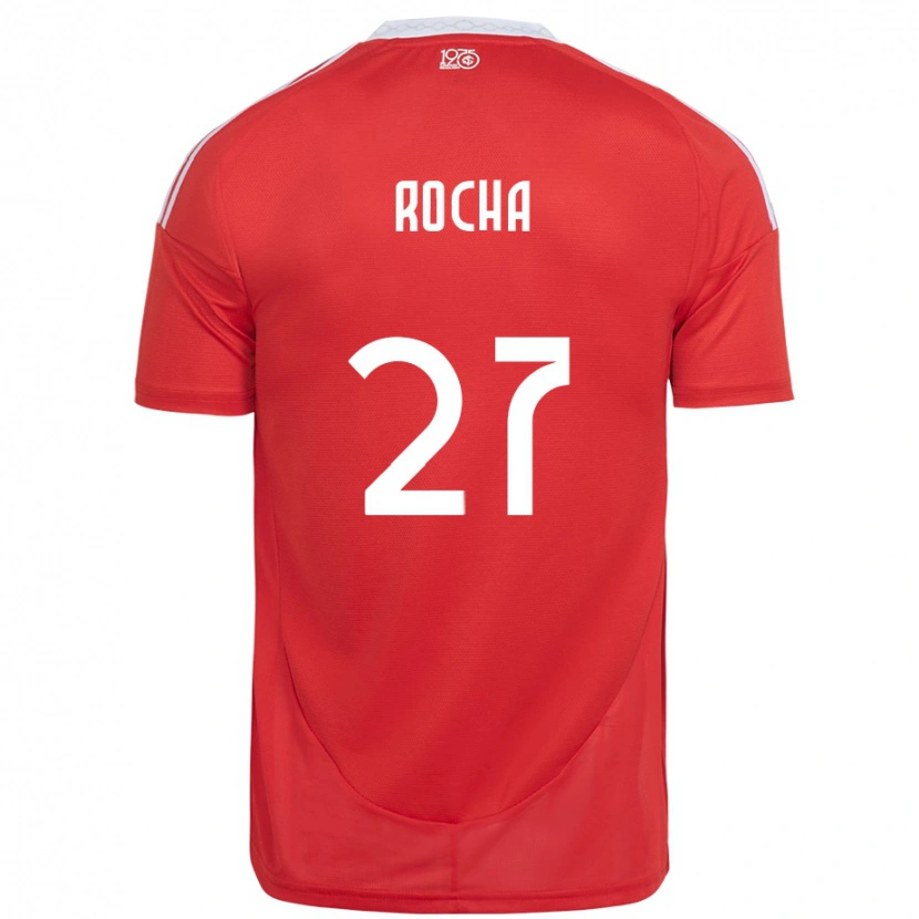 Danxen Kinderen Kaique Rocha #27 Rood Wit Thuisshirt Thuistenue 2025/26 T-Shirt