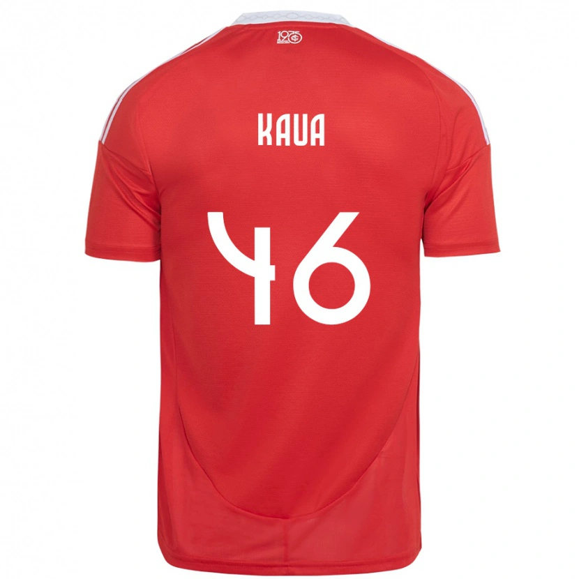 Danxen Kinderen Pedro Kauã #46 Rood Wit Thuisshirt Thuistenue 2025/26 T-Shirt