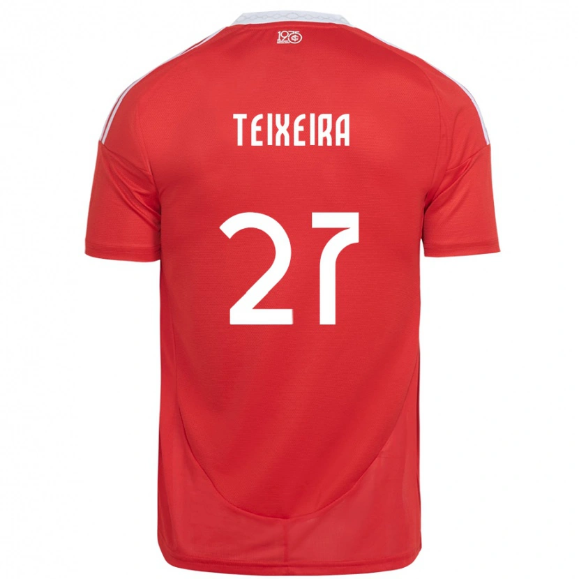 Danxen Kinderen Danny Teixeira #27 Rood Wit Thuisshirt Thuistenue 2025/26 T-Shirt