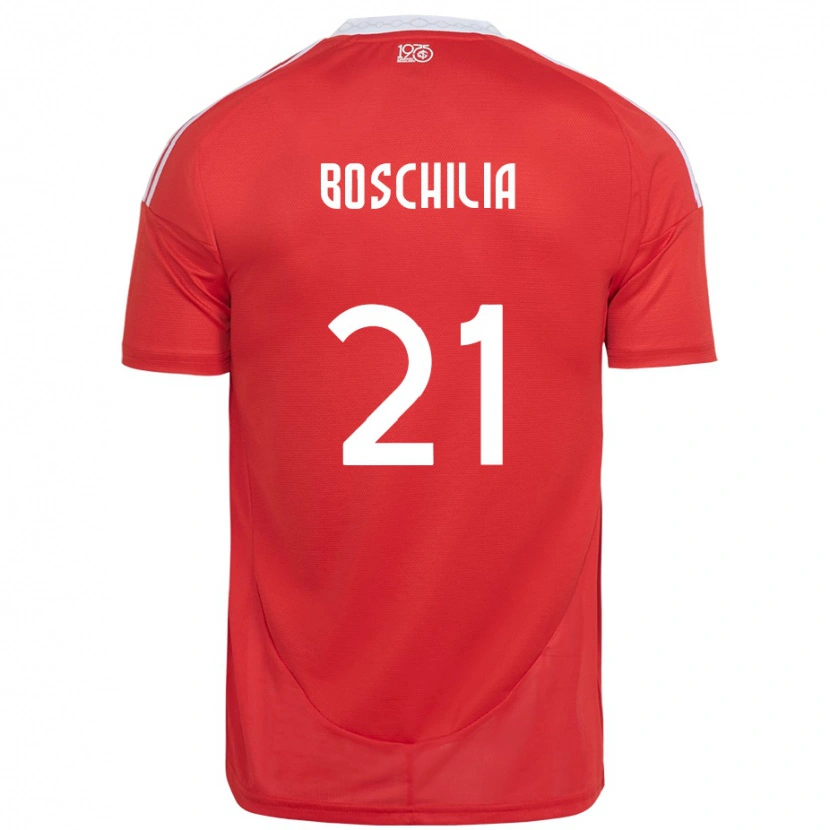 Danxen Kinderen Gabriel Boschilia #21 Rood Wit Thuisshirt Thuistenue 2025/26 T-Shirt