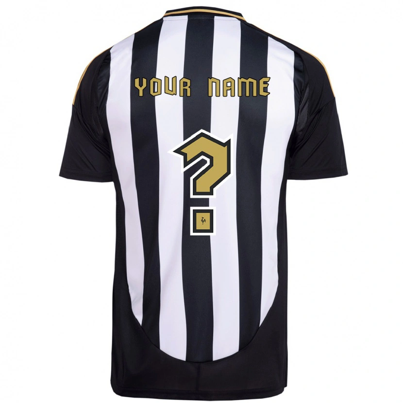 Danxen Kinderen Uw Naam #0 Wit Zwart Thuisshirt Thuistenue 2025/26 T-Shirt