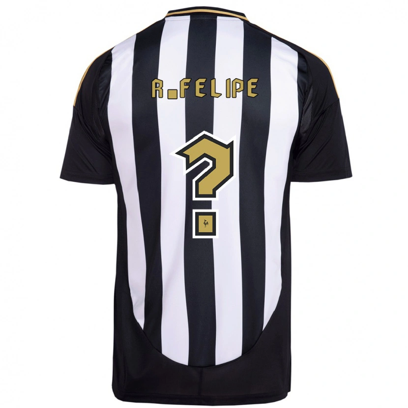 Danxen Kinderen Ryan Felipe #0 Wit Zwart Thuisshirt Thuistenue 2025/26 T-Shirt
