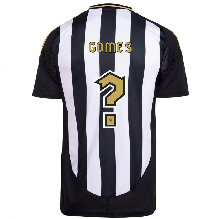 Danxen Kinderen Fábio Gomes #0 Wit Zwart Thuisshirt Thuistenue 2025/26 T-Shirt
