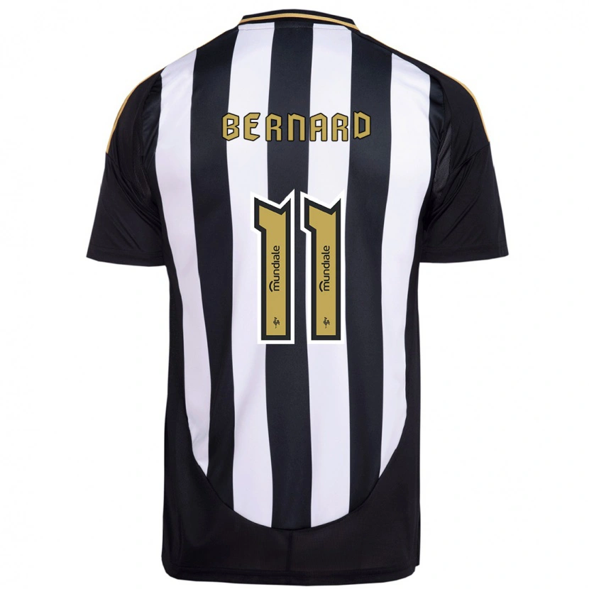 Danxen Kinderen Bernard #11 Wit Zwart Thuisshirt Thuistenue 2025/26 T-Shirt