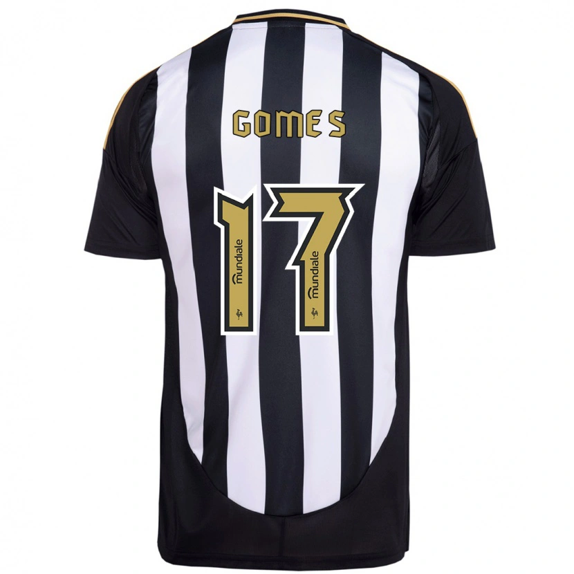 Danxen Kinderen Igor Gomes #17 Wit Zwart Thuisshirt Thuistenue 2025/26 T-Shirt