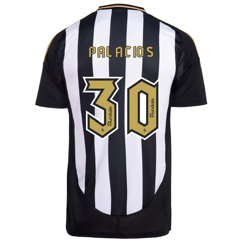 Danxen Kinderen Brahian Palacios #30 Wit Zwart Thuisshirt Thuistenue 2025/26 T-Shirt