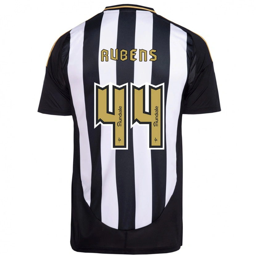 Danxen Kinderen Rubens #44 Wit Zwart Thuisshirt Thuistenue 2025/26 T-Shirt