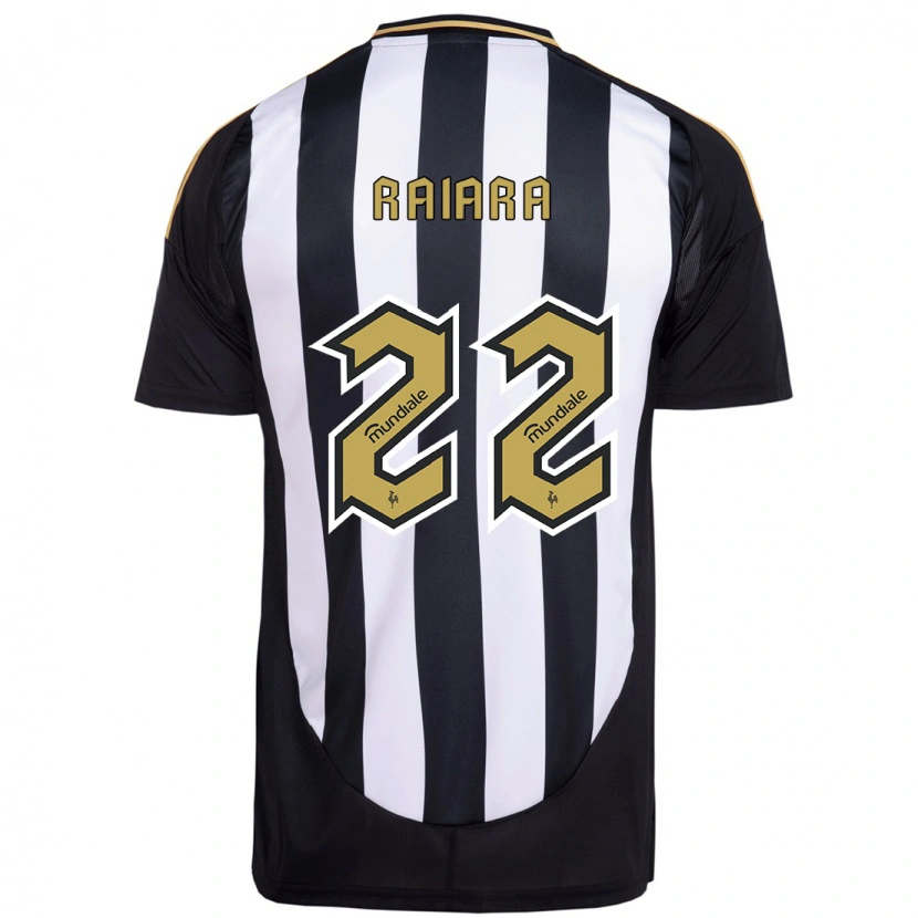 Danxen Kinderen Raiara #22 Wit Zwart Thuisshirt Thuistenue 2025/26 T-Shirt