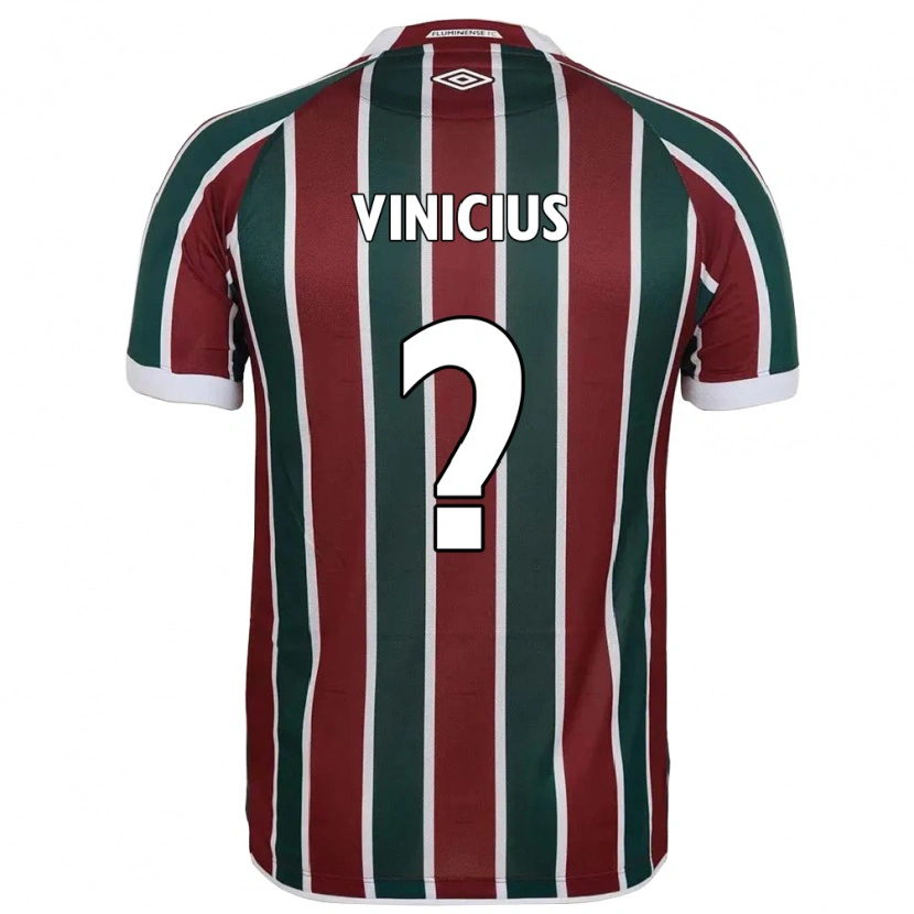 Danxen Kinderen Vinicius #0 Groen Maroon Wit Thuisshirt Thuistenue 2025/26 T-Shirt