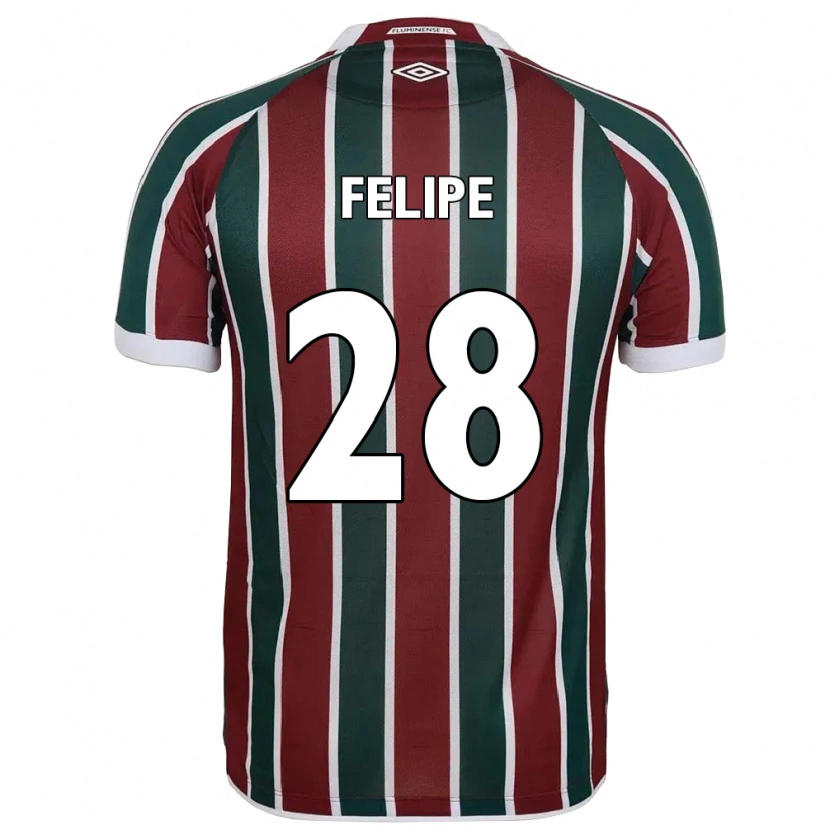 Danxen Kinderen Riquelme #28 Groen Maroon Wit Thuisshirt Thuistenue 2025/26 T-Shirt