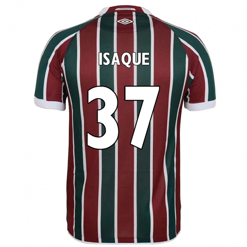 Danxen Kinderen Isaque #37 Groen Maroon Wit Thuisshirt Thuistenue 2025/26 T-Shirt