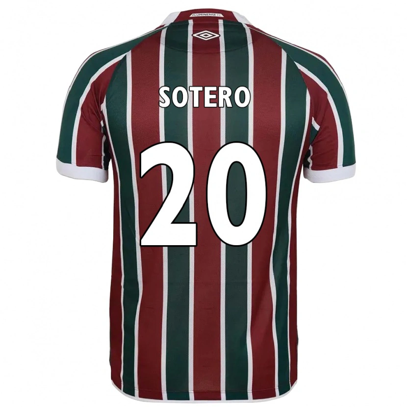 Danxen Kinderen Kamilla Sotero #20 Groen Maroon Wit Thuisshirt Thuistenue 2025/26 T-Shirt