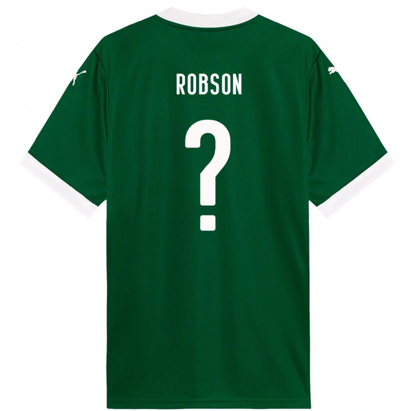 Danxen Kinderen Robson #0 Groen Wit Thuisshirt Thuistenue 2025/26 T-Shirt