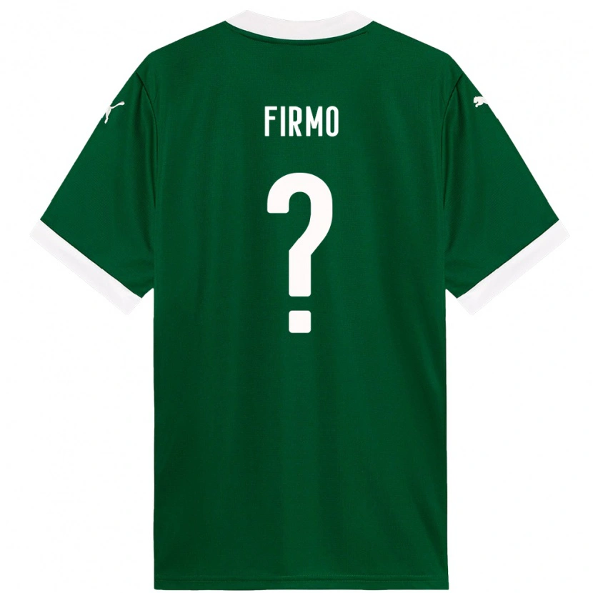 Danxen Kinderen Kauan Firmo #0 Groen Wit Thuisshirt Thuistenue 2025/26 T-Shirt
