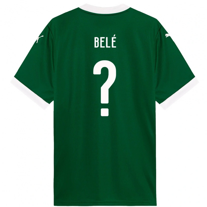 Danxen Kinderen Erick Belé #0 Groen Wit Thuisshirt Thuistenue 2025/26 T-Shirt