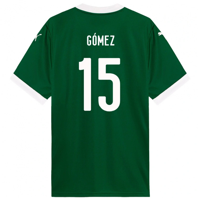Danxen Kinderen Gustavo Gómez #15 Groen Wit Thuisshirt Thuistenue 2025/26 T-Shirt