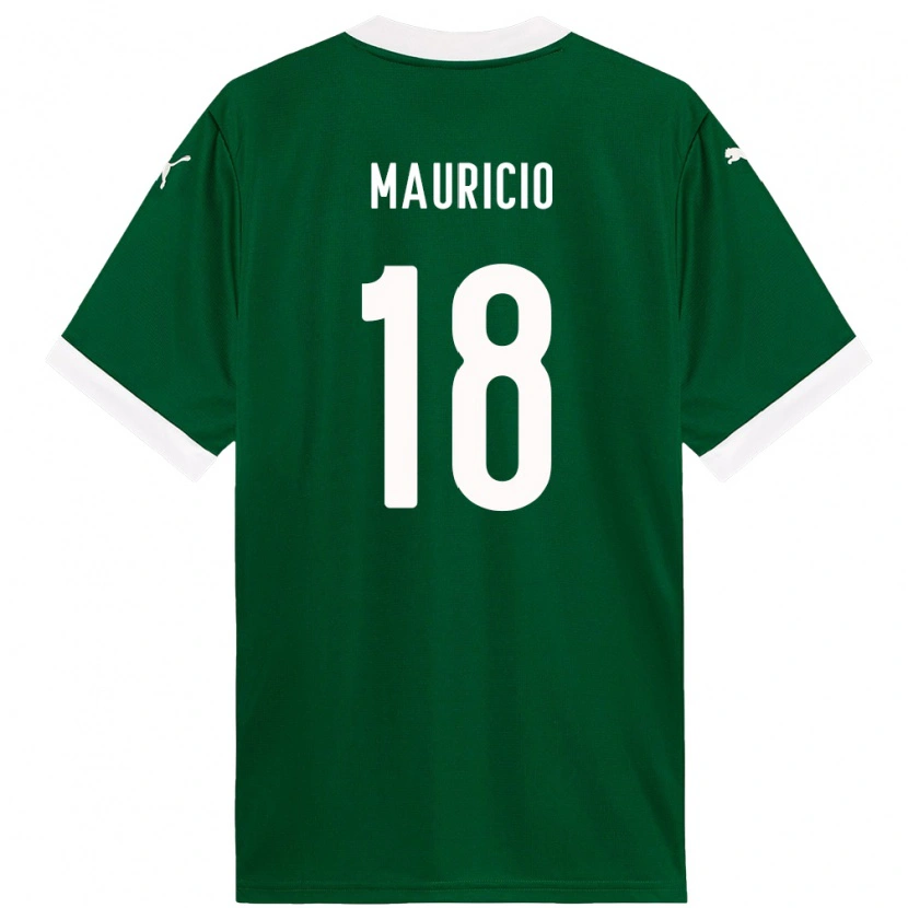 Danxen Kinderen Mauricio #18 Groen Wit Thuisshirt Thuistenue 2025/26 T-Shirt